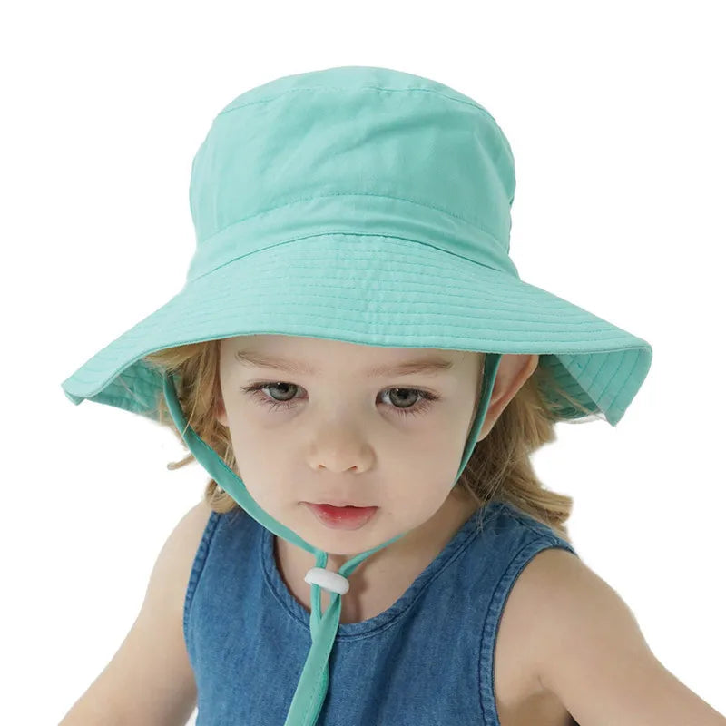 Girls Boys Outdoor Anti UV Beach Cap Summer Baby Sun Hat Kids Bucket Cap The Little Baby Brand The Little Baby Brand