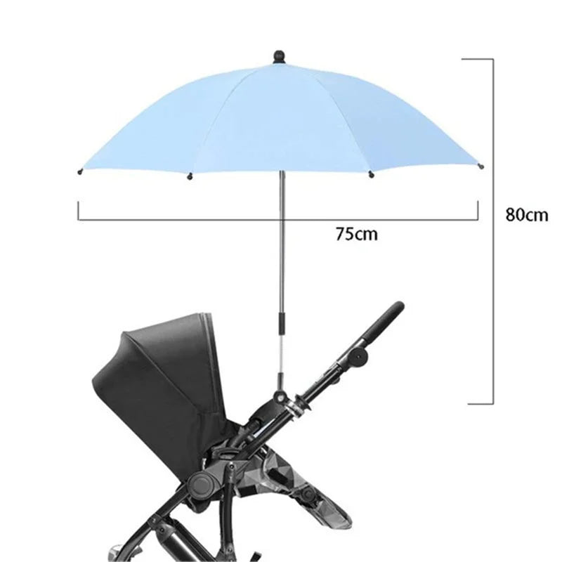 UV Protection Baby Stroller Umbrella With Clamp Universal Sunscree Rainproof Stroller Cover Umbrella  Baby Stroller Accessories The Little Baby Brand The Little Baby Brand