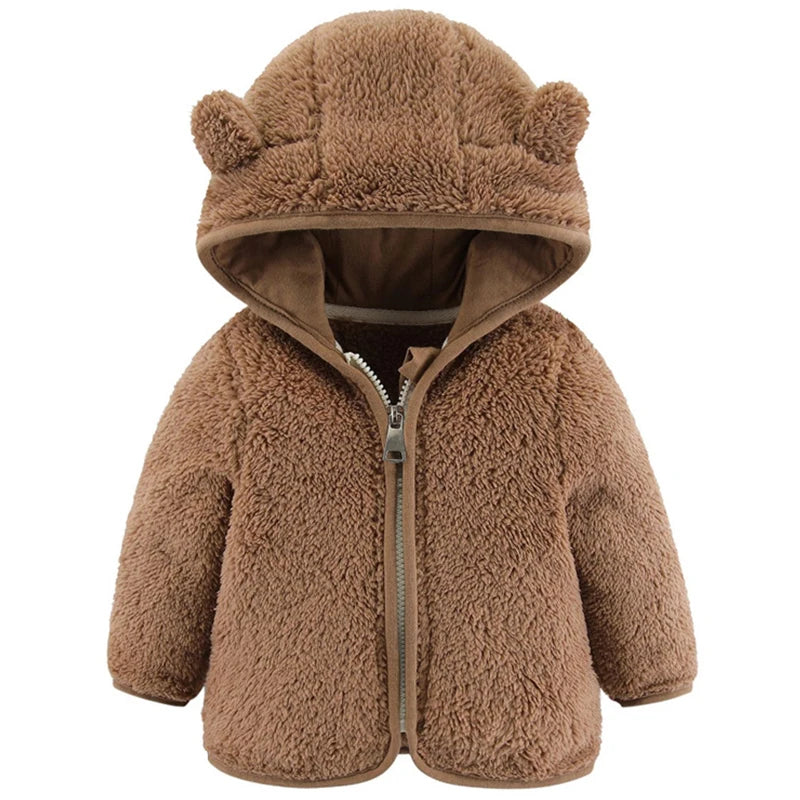 Fleece Baby Coat with Ears