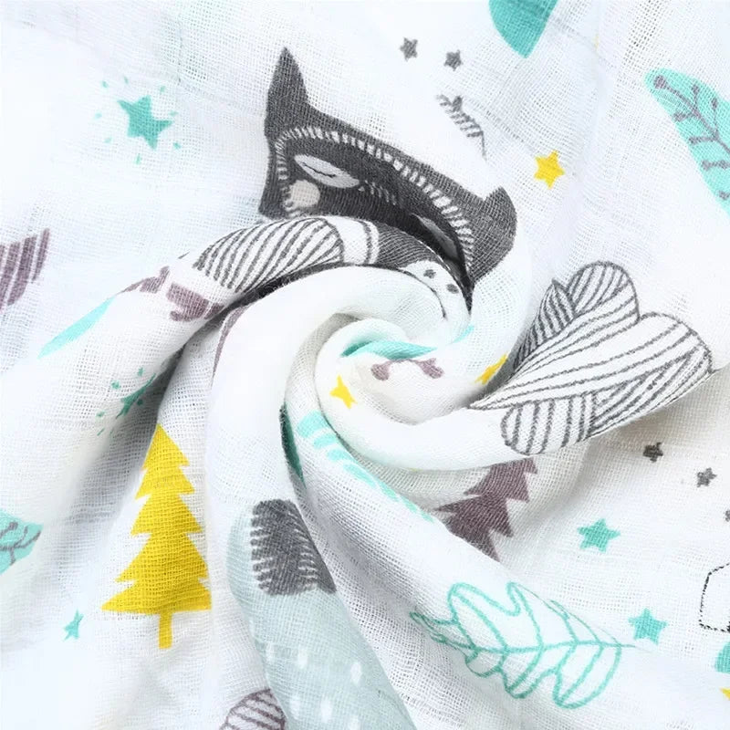 Blanket Swaddling Muslin 100%Cotton Baby Swaddles Soft Newborn Blankets Bath Gauze Infant Wrap sleepsack Stroller Cover Play Mat The Little Baby Brand The Little Baby Brand