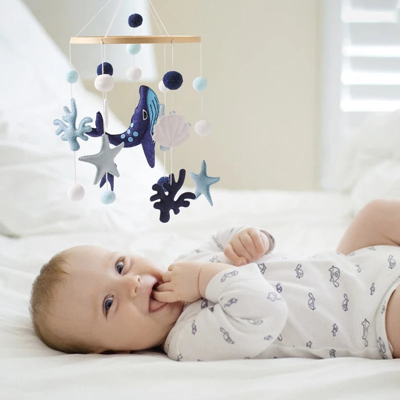 Baby Rattles Toys 0-12 Months Musical Newborn Cute Whale Animal Crib Bed Bell Mobile Toddler Rattles Carousel For Cots Kids Gift The Little Baby Brand The Little Baby Brand