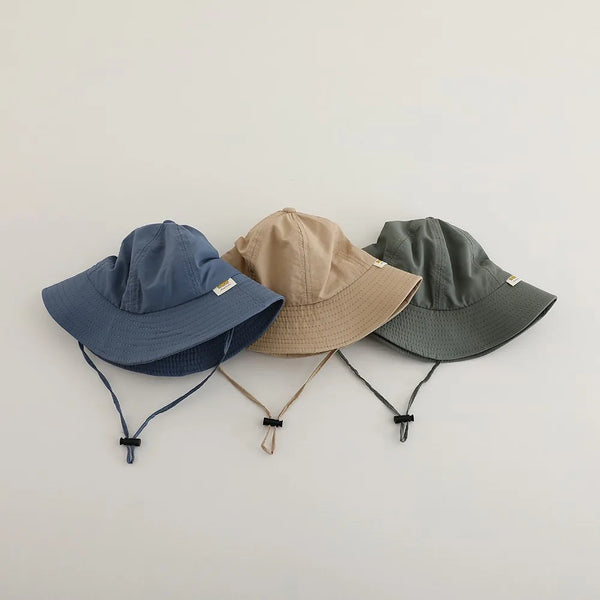 New Fashion Boy Infant Solid Fisherman's Hat Girl Baby Cotton Basin Cap Children Simple Casual Caps Kid Outdoor Sunscreen Hats The Little Baby Brand The Little Baby Brand