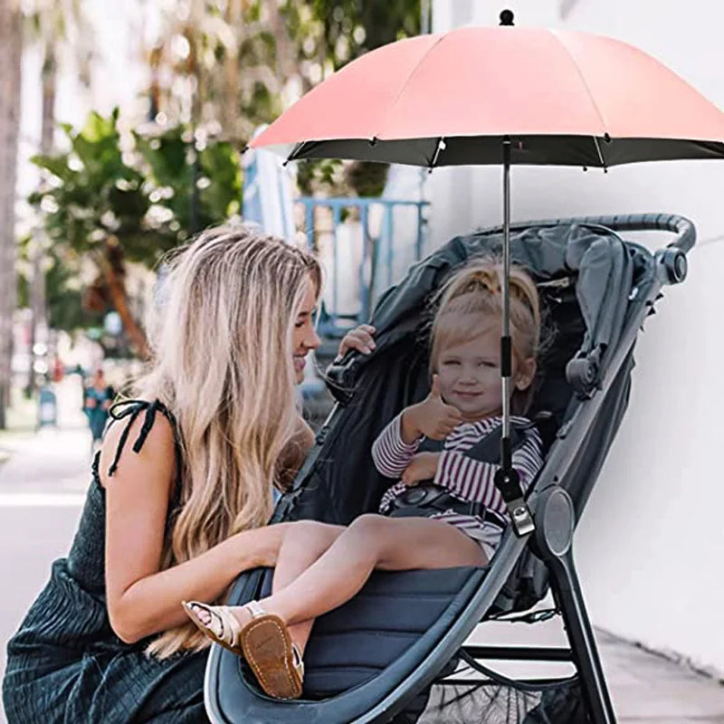 UV Protection Baby Stroller Umbrella With Clamp Universal Sunscree Rainproof Stroller Cover Umbrella  Baby Stroller Accessories The Little Baby Brand The Little Baby Brand