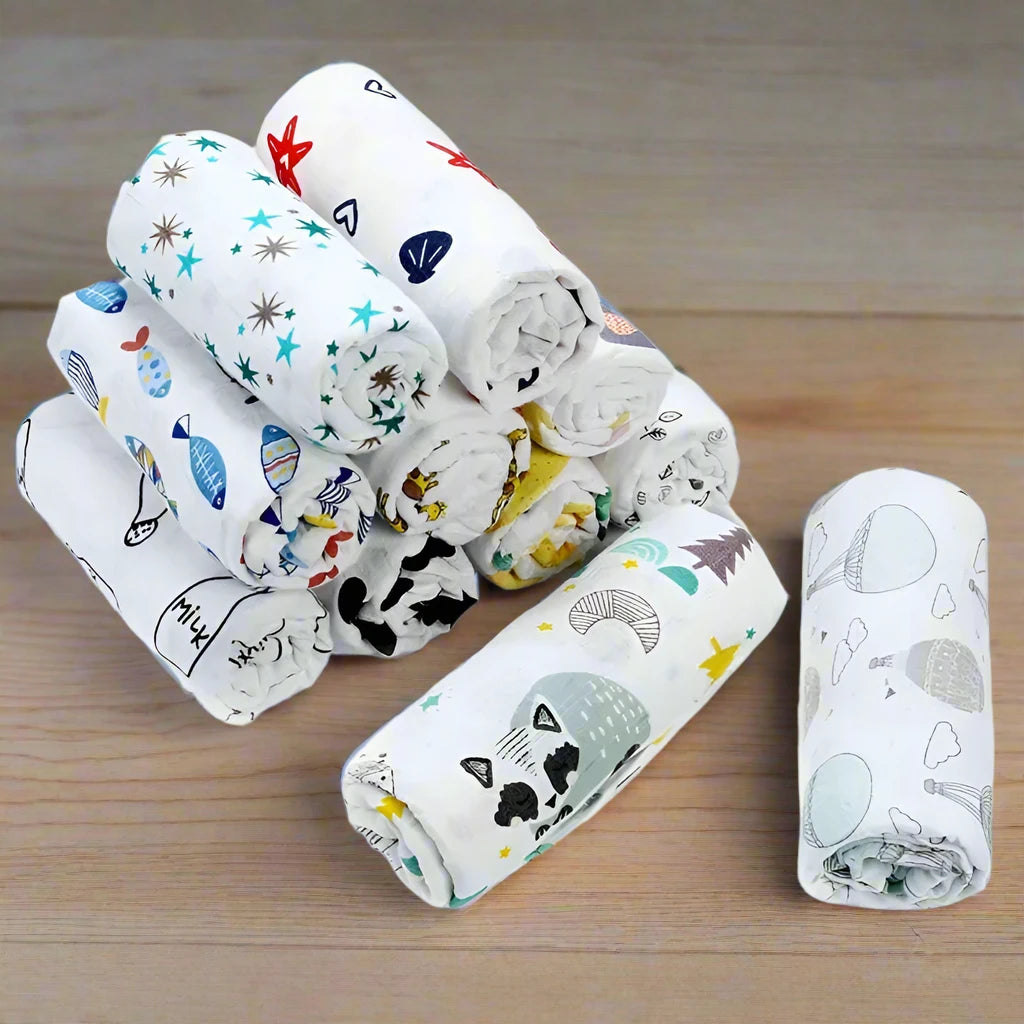 Blanket Swaddling Muslin 100%Cotton Baby Swaddles Soft Newborn Blankets Bath Gauze Infant Wrap sleepsack Stroller Cover Play Mat The Little Baby Brand The Little Baby Brand