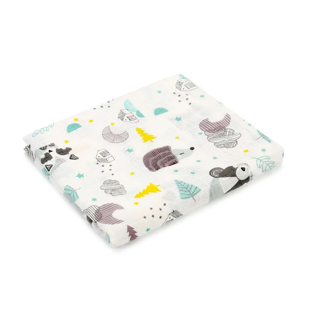 Blanket Swaddling Muslin 100%Cotton Baby Swaddles Soft Newborn Blankets Bath Gauze Infant Wrap sleepsack Stroller Cover Play Mat The Little Baby Brand The Little Baby Brand