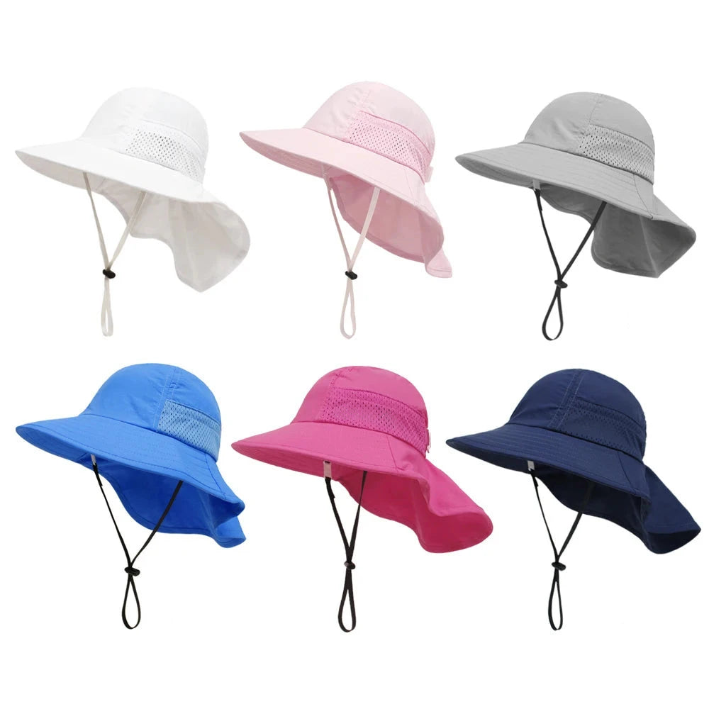 Sun protection zone hats kids cheap