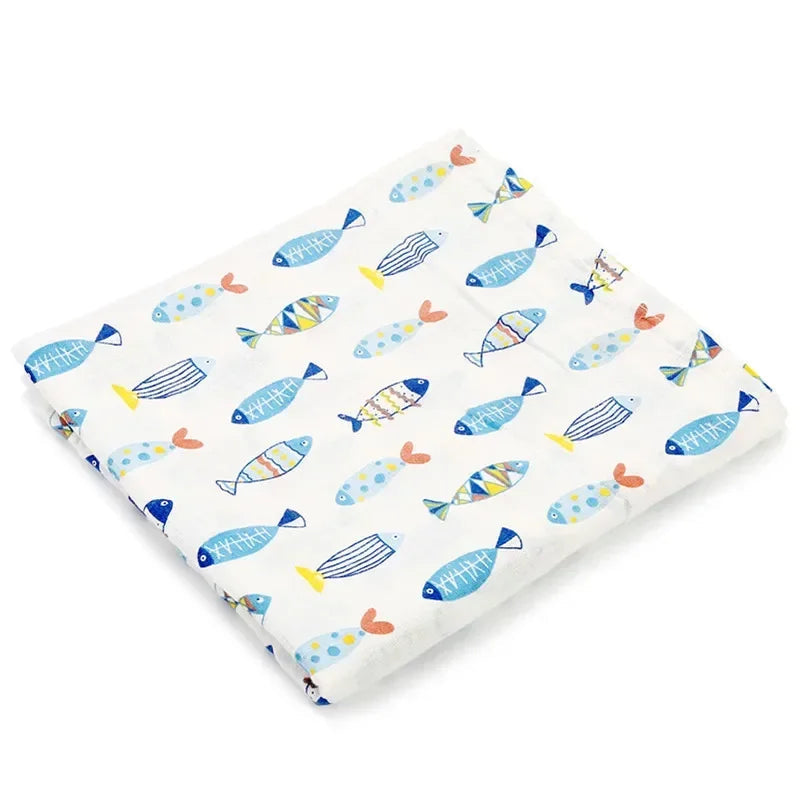 Blanket Swaddling Muslin 100%Cotton Baby Swaddles Soft Newborn Blankets Bath Gauze Infant Wrap sleepsack Stroller Cover Play Mat The Little Baby Brand The Little Baby Brand