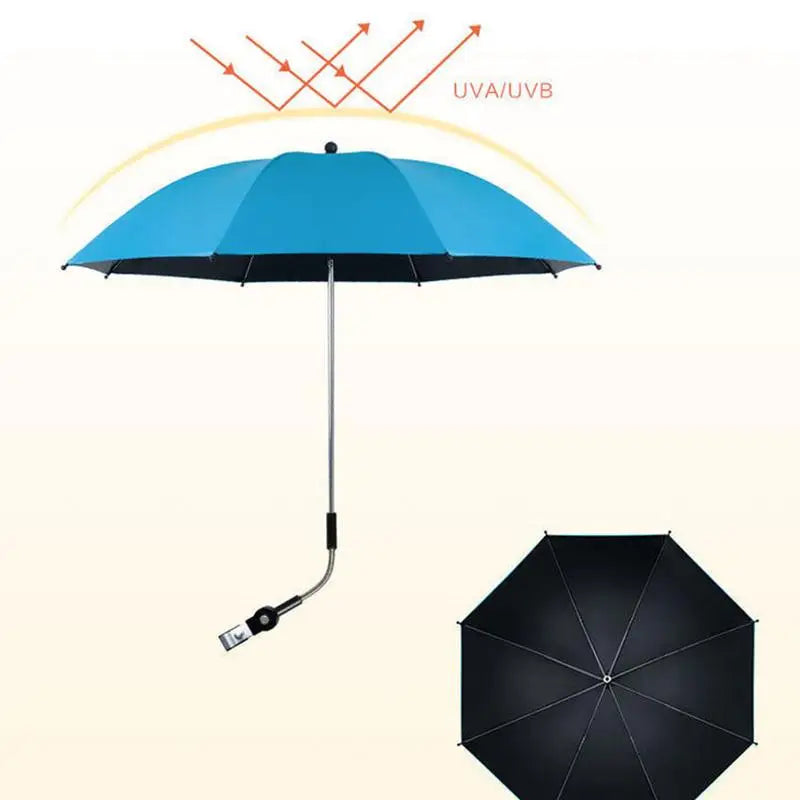 UV Protection Baby Stroller Umbrella With Clamp Universal Sunscree Rainproof Sun shade with Clamp Baby Stroller Accessories The Little Baby Brand The Little Baby Brand