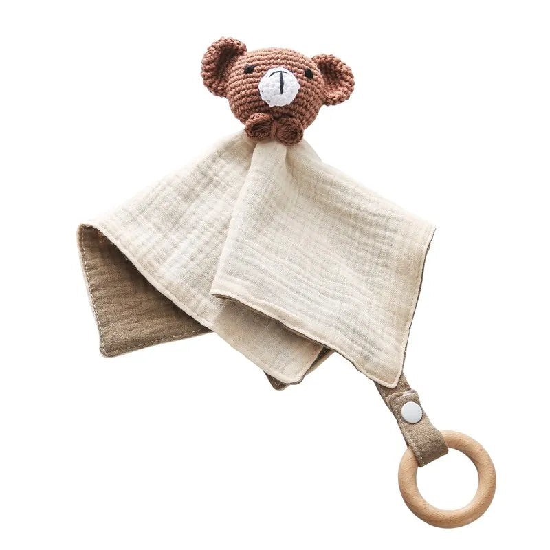 Baby Comfort Towel Newborn Stuff Baby Comforter Things Crochet  Animal Comforter towel for baby Bicolor Towel Sleep Accessories The Little Baby Brand The Little Baby Brand
