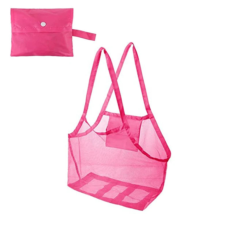 Mesh beach bag for sand toys discount