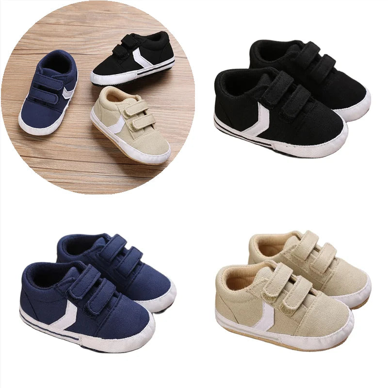 New Canvas Classic Sports Sneakers Newborn Baby Boys Girls First Walkers Shoes Infant Toddler Soft Sole Anti-slip Baby Shoes The Little Baby Brand The Little Baby Brand
