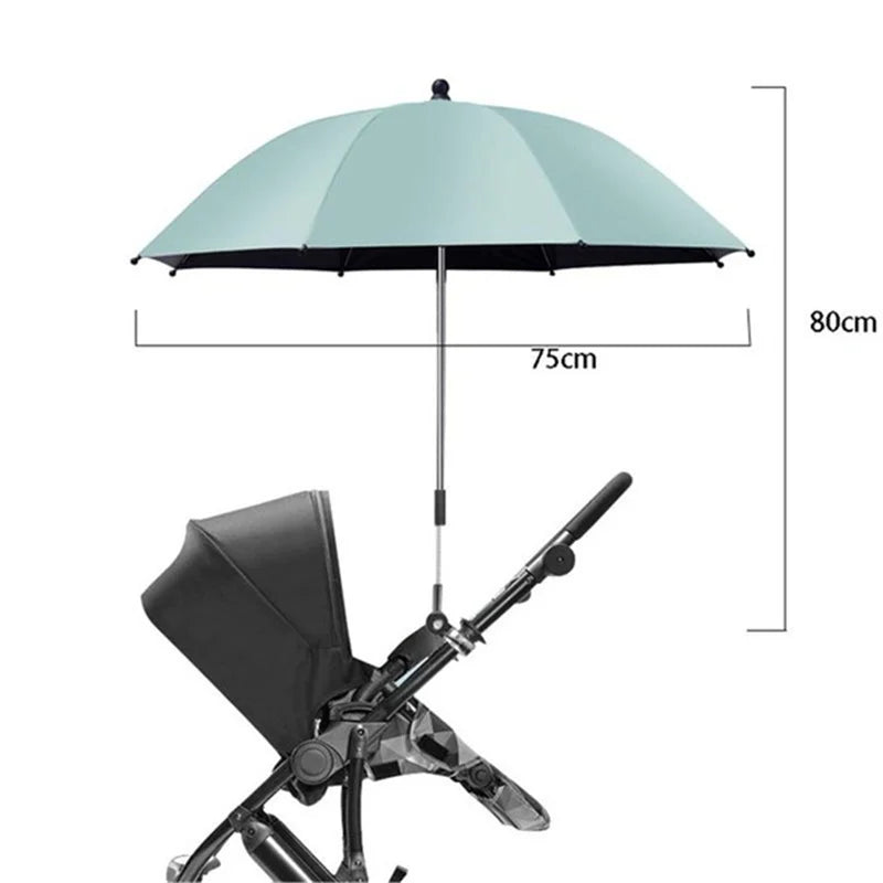 UV Protection Baby Stroller Umbrella With Clamp Universal Sunscree Rainproof Stroller Cover Umbrella  Baby Stroller Accessories The Little Baby Brand The Little Baby Brand