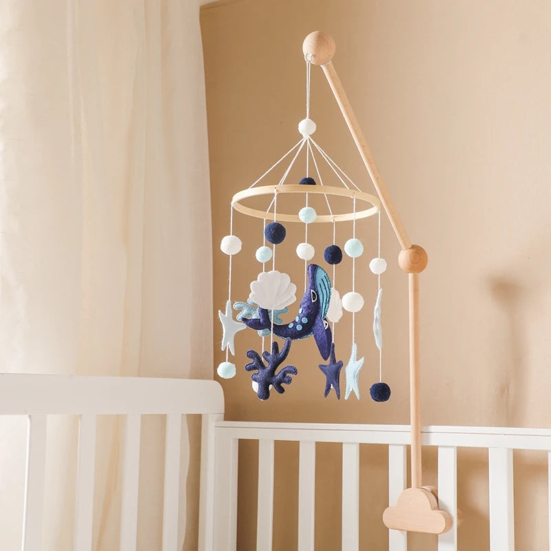 Baby Rattles Toys 0-12 Months Musical Newborn Cute Whale Animal Crib Bed Bell Mobile Toddler Rattles Carousel For Cots Kids Gift The Little Baby Brand The Little Baby Brand