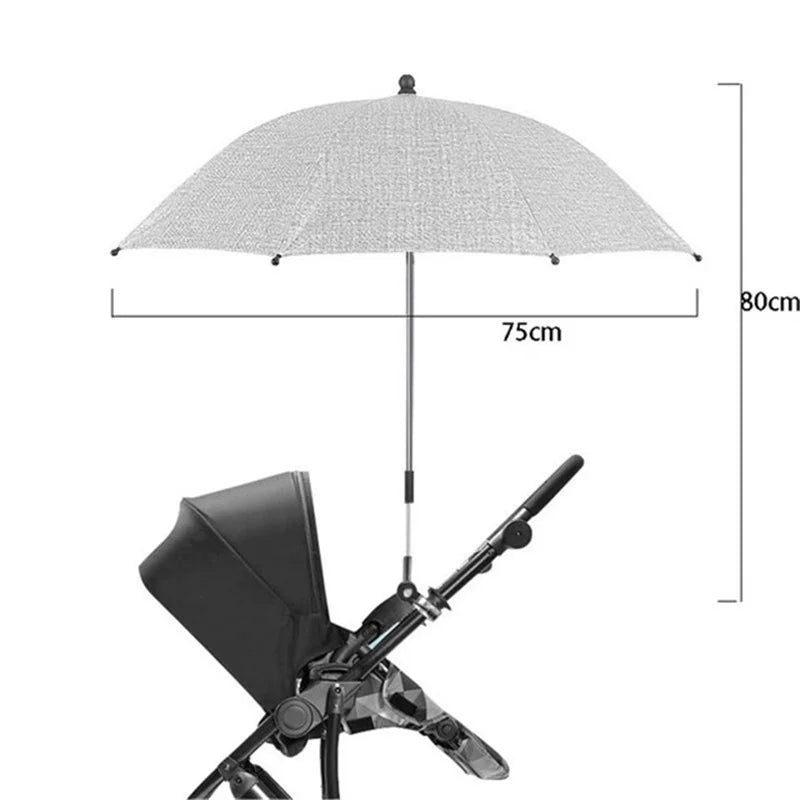 UV Protection Baby Stroller Umbrella With Clamp Universal Sunscree Rainproof Stroller Cover Umbrella  Baby Stroller Accessories The Little Baby Brand The Little Baby Brand