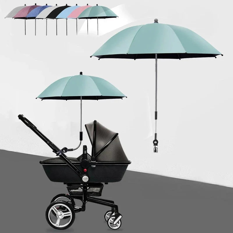 UV Protection Baby Stroller Umbrella With Clamp Universal Sunscree Rainproof Stroller Cover Umbrella  Baby Stroller Accessories The Little Baby Brand The Little Baby Brand