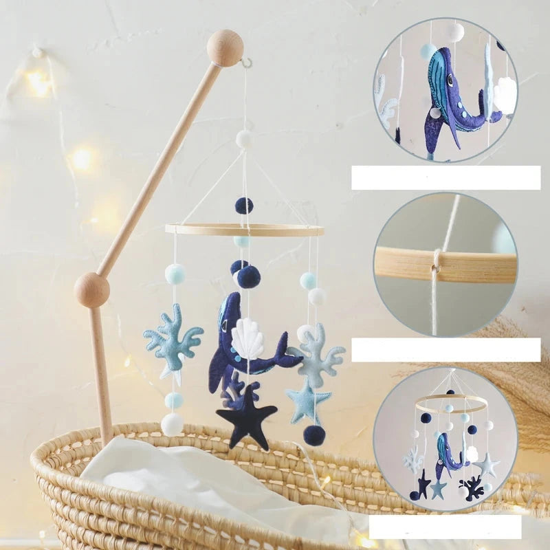 Baby Rattles Toys 0-12 Months Musical Newborn Cute Whale Animal Crib Bed Bell Mobile Toddler Rattles Carousel For Cots Kids Gift The Little Baby Brand The Little Baby Brand