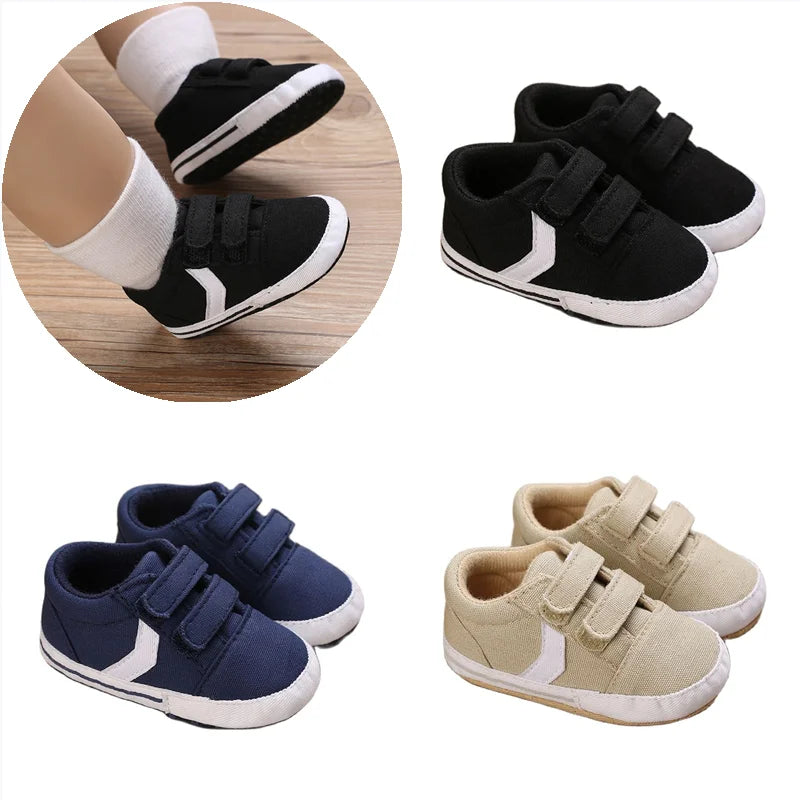 New Canvas Classic Sports Sneakers Newborn Baby Boys Girls First Walkers Shoes Infant Toddler Soft Sole Anti-slip Baby Shoes The Little Baby Brand The Little Baby Brand