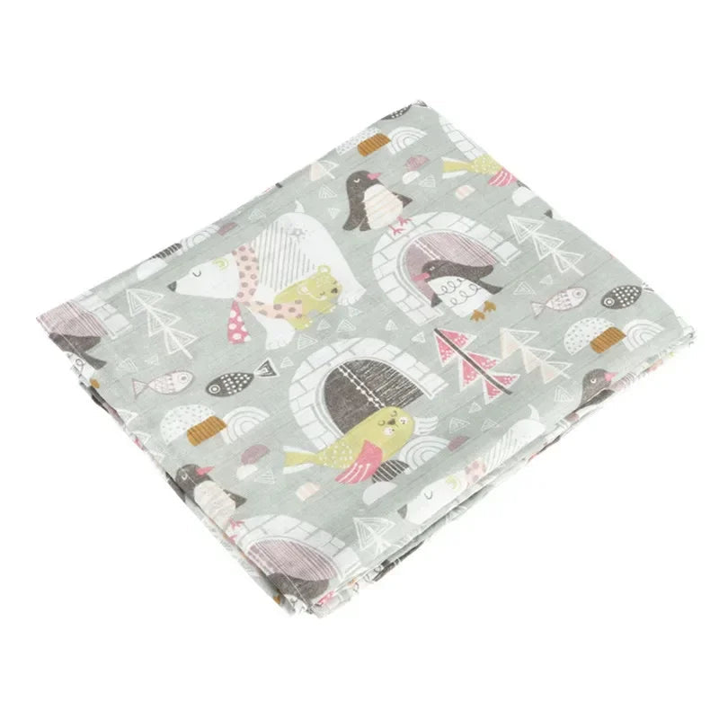 Blanket Swaddling Muslin 100%Cotton Baby Swaddles Soft Newborn Blankets Bath Gauze Infant Wrap sleepsack Stroller Cover Play Mat The Little Baby Brand The Little Baby Brand