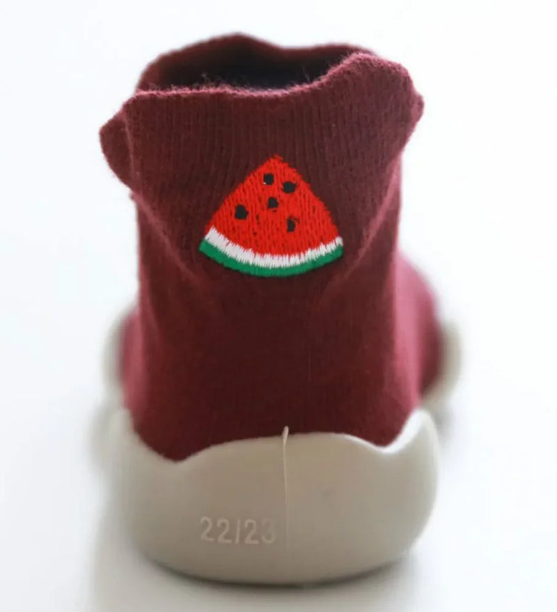 Spring and Autumn Children's Walking Shoes Soft Sole Silicone Cartoon Pure Cotton Baby Shoes Kindergarten Baby Socks Shoes The Little Baby Brand The Little Baby Brand