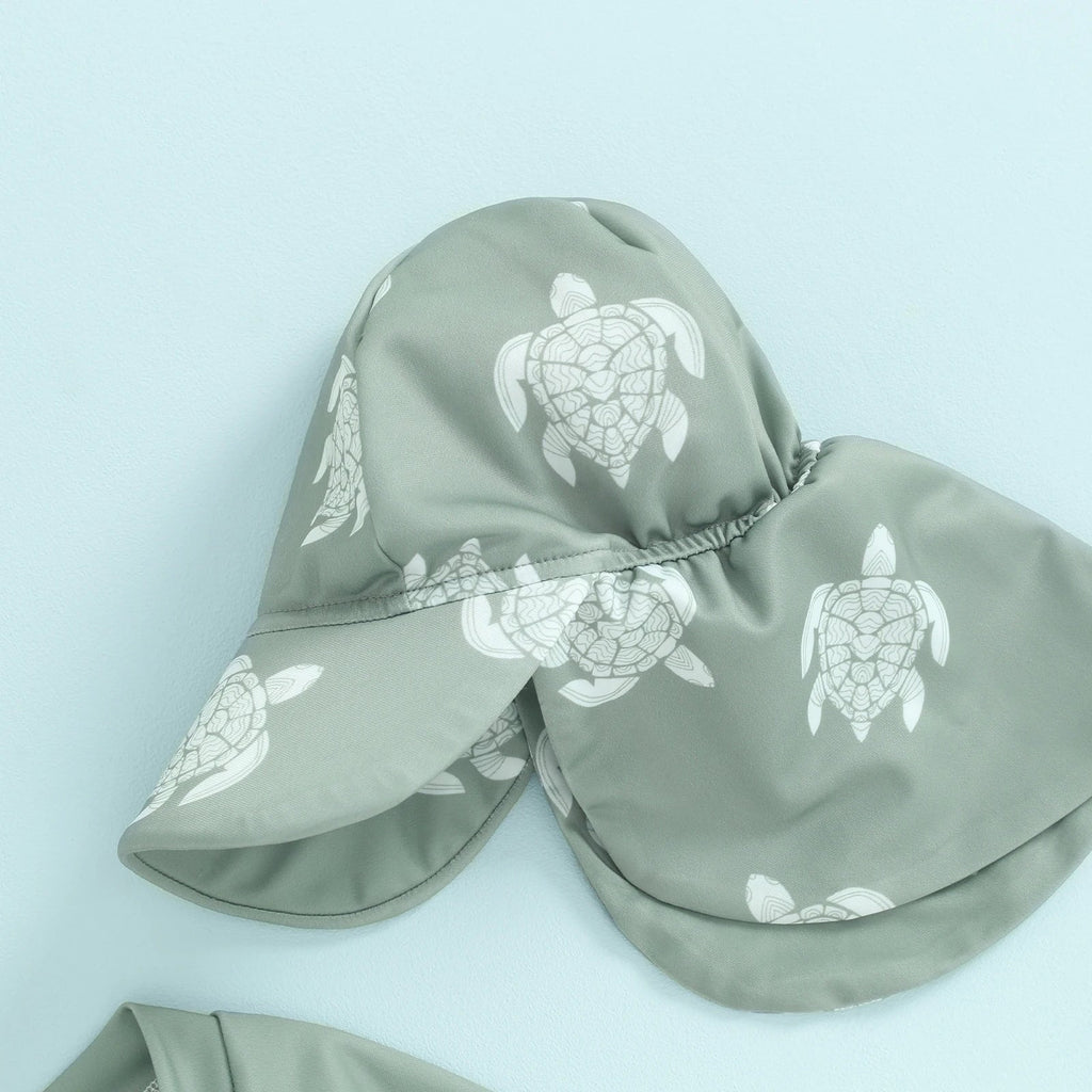 Baby Swimwear Turtle Baby Swimsuit with Hat (Copy) The Little Baby Brand The Little Baby Brand