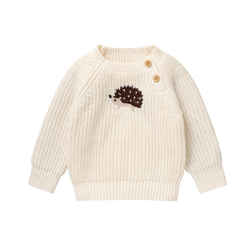 Baby Sweaters Knitted Newborn Girl Boy Pullover Long Sleeve Autumn Infant Children Clothing Cute Cartoon Hedgehog Tops Outerwear The Little Baby Brand The Little Baby Brand