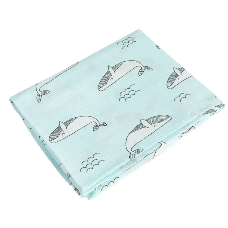 Blanket Swaddling Muslin 100%Cotton Baby Swaddles Soft Newborn Blankets Bath Gauze Infant Wrap sleepsack Stroller Cover Play Mat The Little Baby Brand The Little Baby Brand