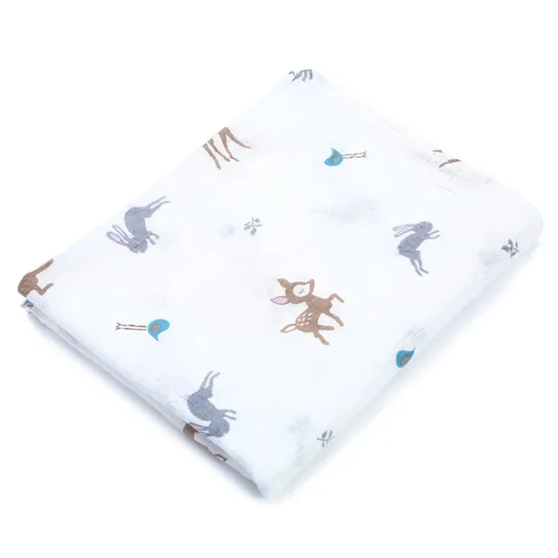 Blanket Swaddling Muslin 100%Cotton Baby Swaddles Soft Newborn Blankets Bath Gauze Infant Wrap sleepsack Stroller Cover Play Mat The Little Baby Brand The Little Baby Brand