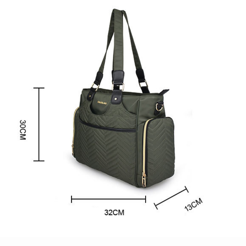 COLORLAND Diaper Bags Polyester Large Capacity Shoulder Waterproof Nappy Changing Bag Baby Stroller Bags for Maternity Mom eprolo The Little Baby Brand