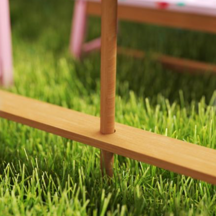 AIYAPLAY Kids Picnic Table, Wooden Children Garden Table and Bench Set, Pink AIYAPLAY The Little Baby Brand
