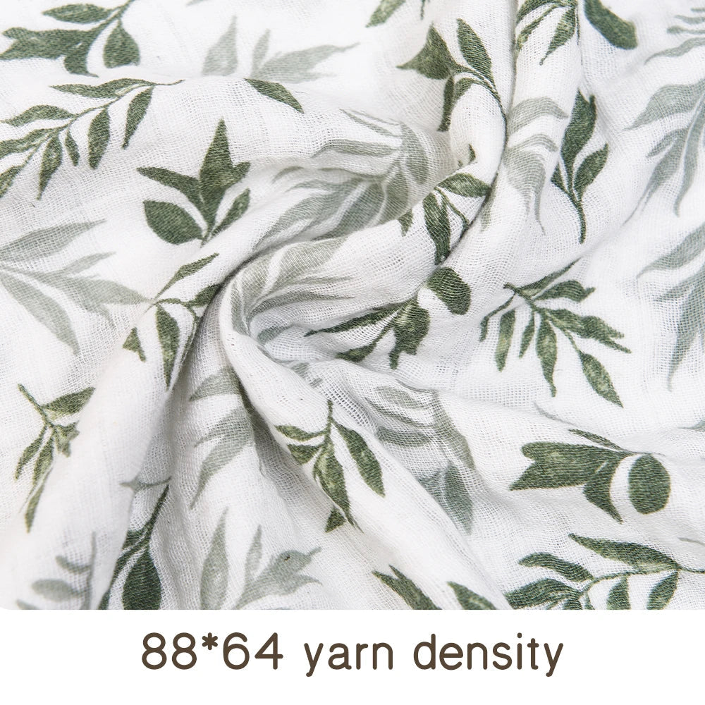 Elinfant Muslin Swaddle Blankets 100% cotton 120*110cm 2 Layers Newborn Baby Bath Towel Wrap Nursing Cover The Little Baby Brand The Little Baby Brand