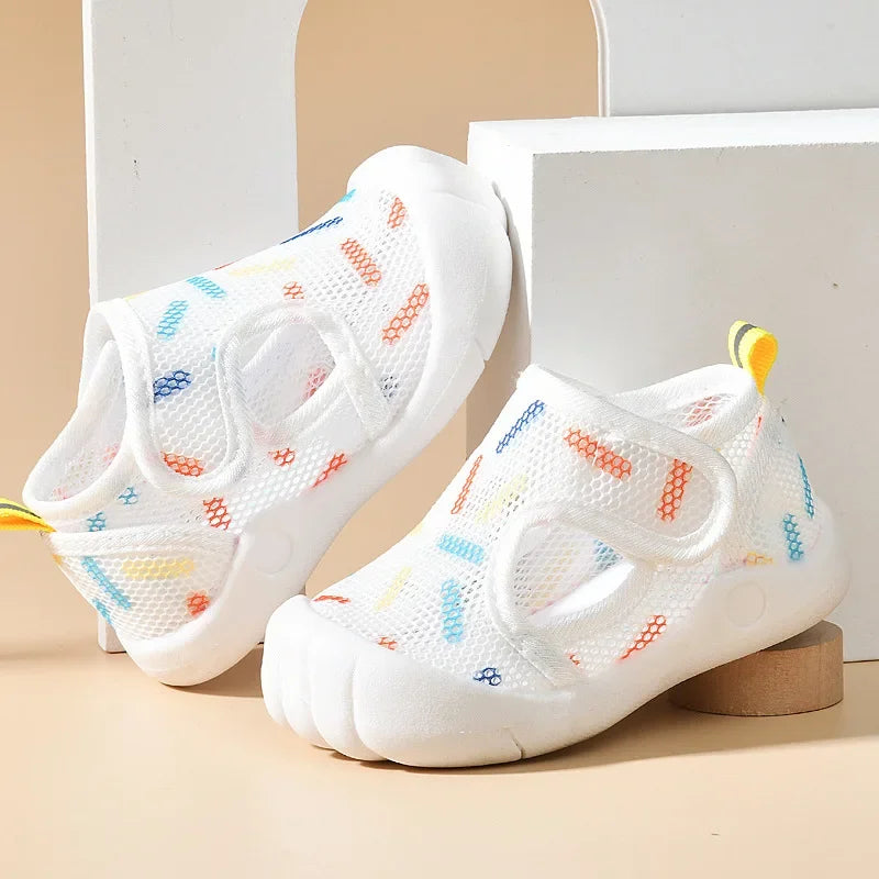Summer Breathable Air Mesh Kids Sandals 1-4T Baby Unisex Casual Shoes Anti-slip Soft Sole First Walkers Infant Lightweight Shoes The Little Baby Brand The Little Baby Brand