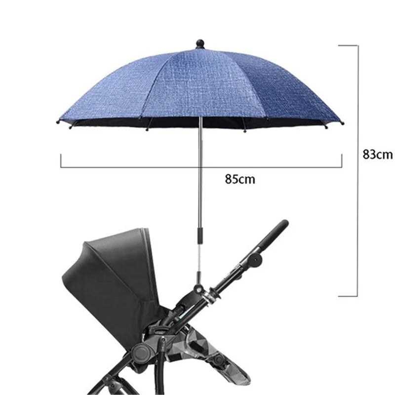 UV Protection Baby Stroller Umbrella With Clamp Universal Sunscree Rainproof Stroller Cover Umbrella  Baby Stroller Accessories The Little Baby Brand The Little Baby Brand