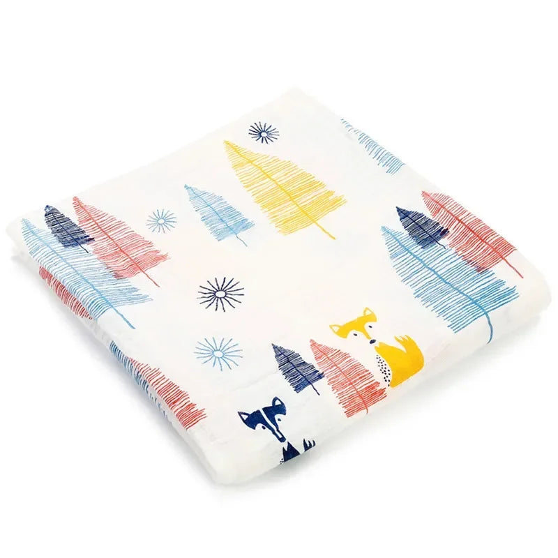 Blanket Swaddling Muslin 100%Cotton Baby Swaddles Soft Newborn Blankets Bath Gauze Infant Wrap sleepsack Stroller Cover Play Mat The Little Baby Brand The Little Baby Brand