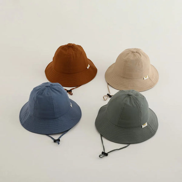 New Fashion Boy Infant Solid Fisherman's Hat Girl Baby Cotton Basin Cap Children Simple Casual Caps Kid Outdoor Sunscreen Hats The Little Baby Brand The Little Baby Brand