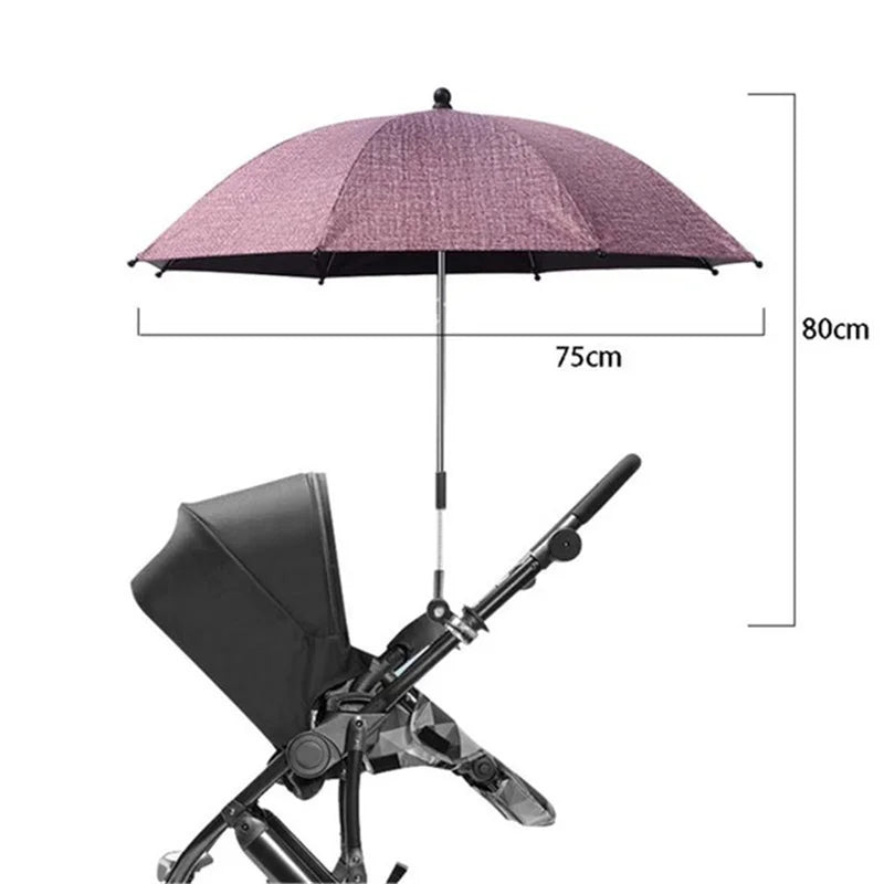 UV Protection Baby Stroller Umbrella With Clamp Universal Sunscree Rainproof Stroller Cover Umbrella  Baby Stroller Accessories The Little Baby Brand The Little Baby Brand