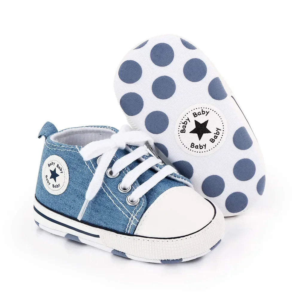 baby Trainers Baby Canvas High Top Trainers - BUY 1 GET 1 Half Price! (Copy) The Little Baby Brand The Little Baby Brand