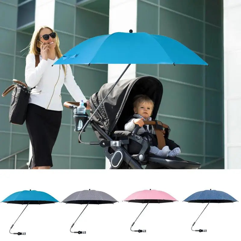 umbrella with clamp for stroller UV Protection Baby Stroller Umbrella With Clamp – The Little Baby Brand