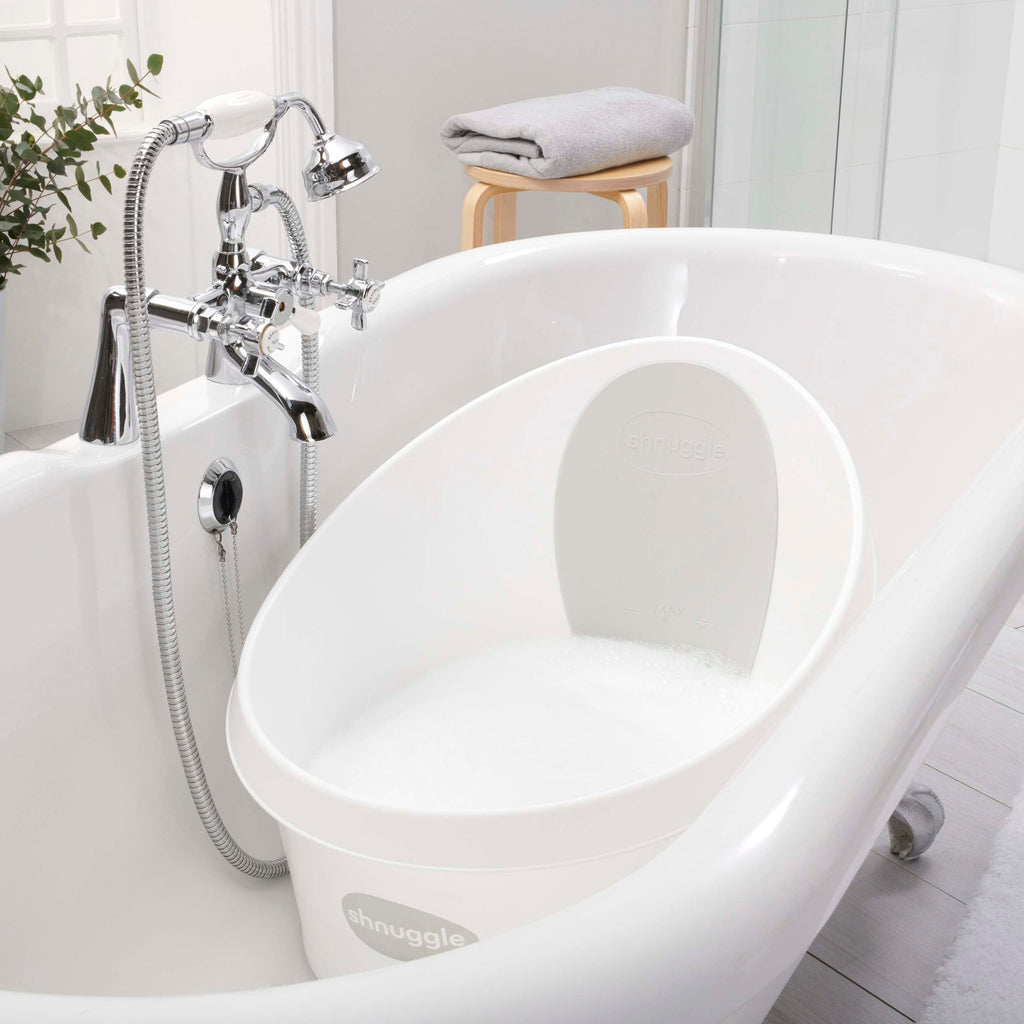 Baby Bathtubs & Bath Seats Shnuggle Toddler Bath - White and Grey The Little Baby Brand The Little Baby Brand