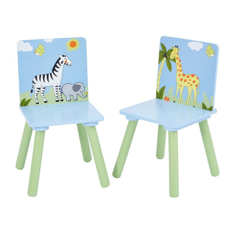Nursery Wooden Safari Animal Table & Chairs Liberty House Toys The Little Baby Brand