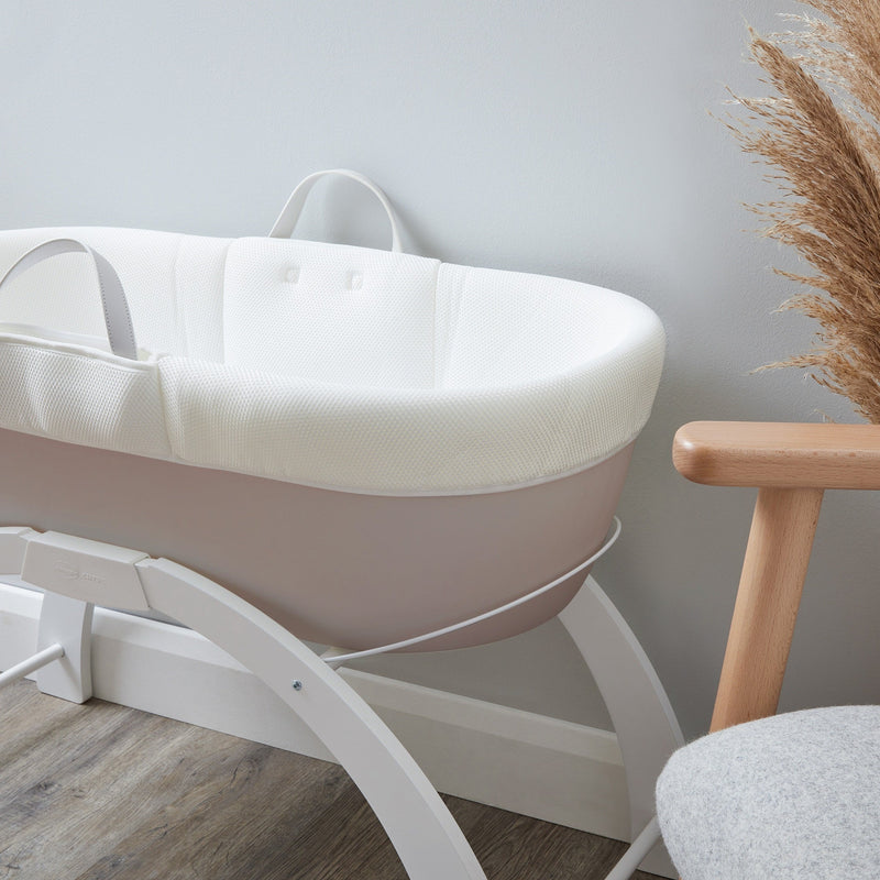 Moses Basket and Stand Shnuggle Dreami Baby Sleeper Taupe Base The Little Baby Brand The Little Baby Brand
