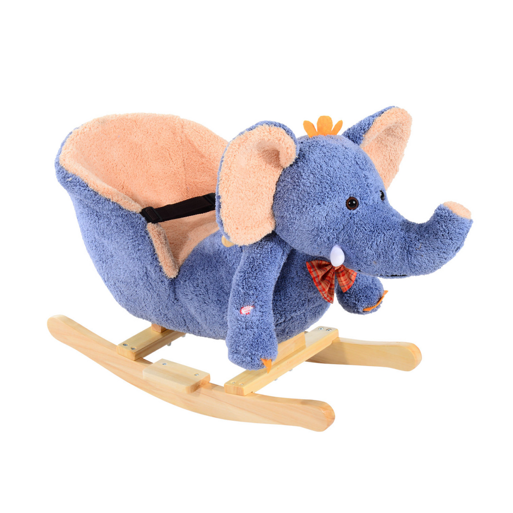 Rocking Horse Ride on Toy Seat Belt Safety Toddler Elephant Music Unbranded The Little Baby Brand