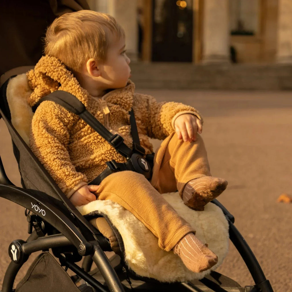 Sheepskin Pram Liner Baby Lambskin Pram Liner - Natural The Little Baby Brand The Little Baby Brand