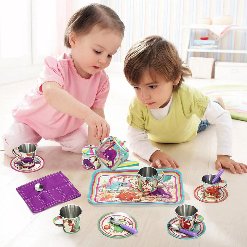 Toy Playsets Dinosaur Toy Tea Set SOKA Play Imagine Learn The Little Baby Brand