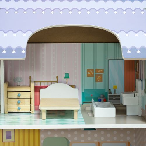 AIYAPLAY Dolls House with 13 Pieces Furniture & Accessories AIYAPLAY The Little Baby Brand
