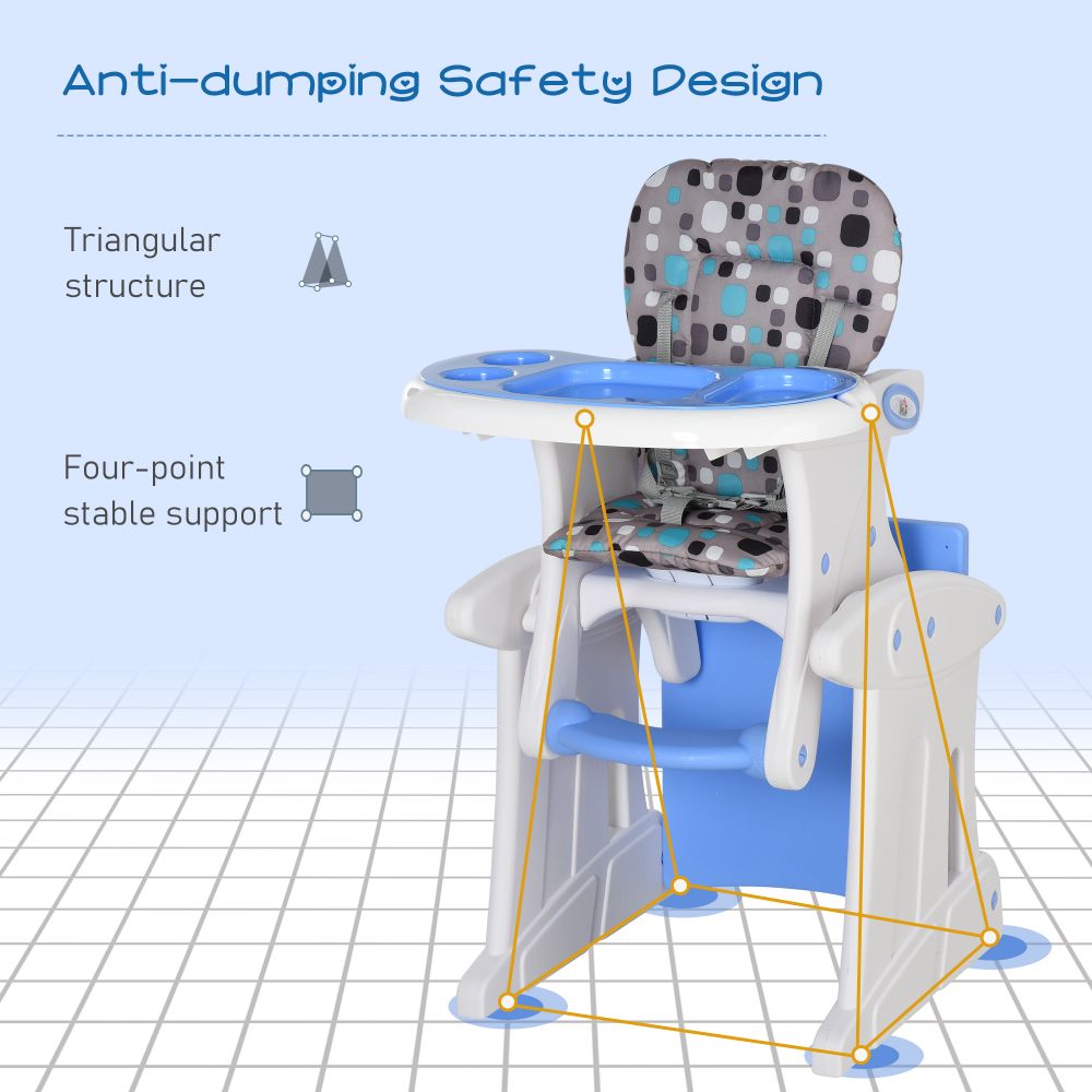 Baby Feeding 3-in-1 Convertible Baby High Chair HOMCOM The Little Baby Brand