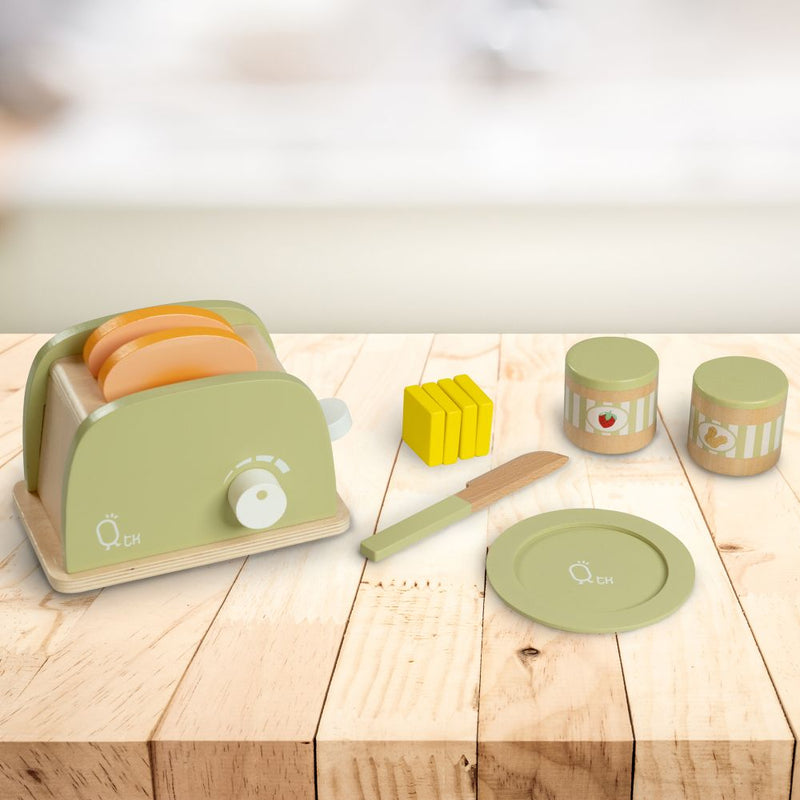 Baby & Toddler Wooden Toaster Toy Set Teamson Kids The Little Baby Brand