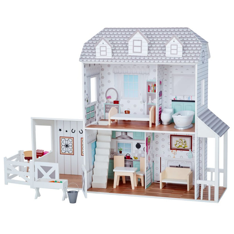 Wooden Doll Farmhouse and Stable Playset Olivia's Little World The Little Baby Brand