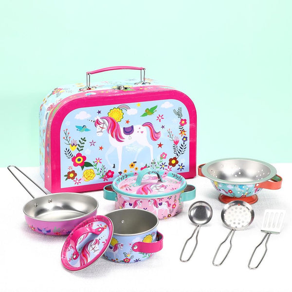 Toy Cookware Unicorn Toy Kitchen Set SOKA Play Imagine Learn The Little Baby Brand