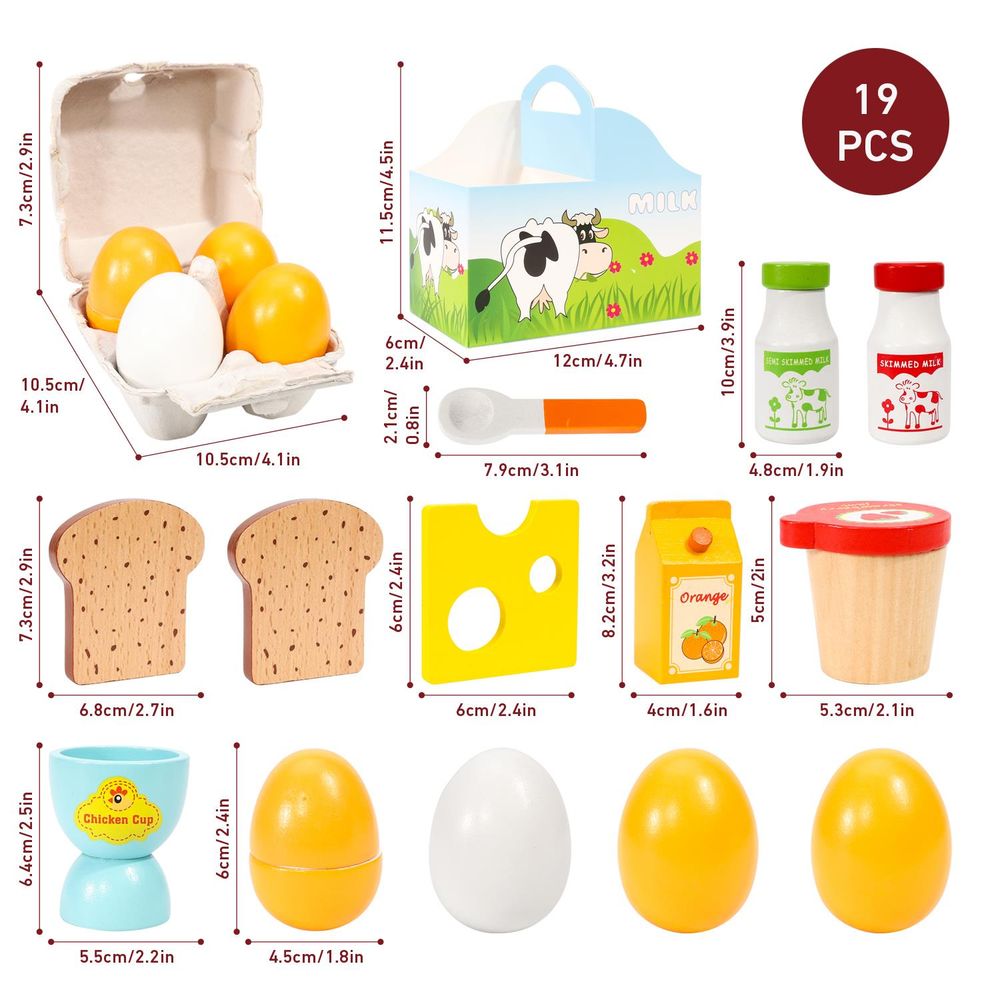 Wooden Toys Toy Wooden Breakfast Set SOKA Play Imagine Learn The Little Baby Brand