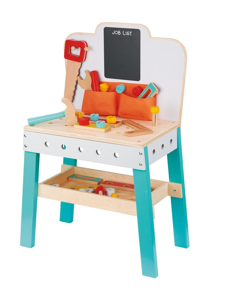 Wooden Toys Wooden Children's Carpentry Construction Work Bench Lelin The Little Baby Brand